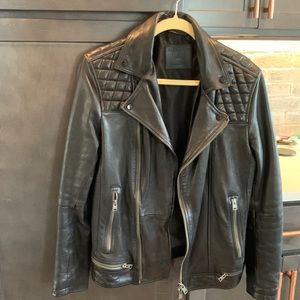 All Saints Conroy Leather Jacket size small. Great condition